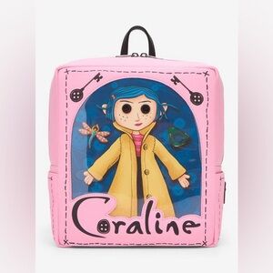 NWT Coraline Doll Box Loungefly Backpack